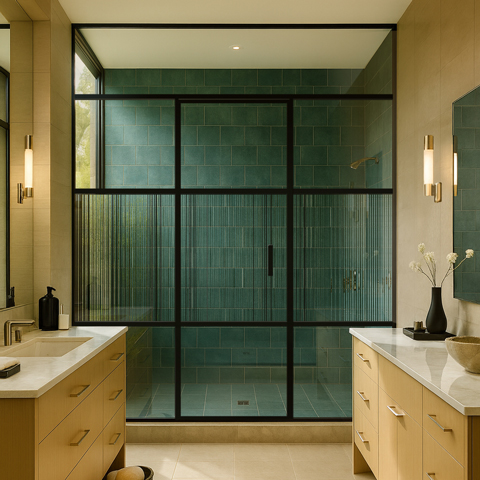 Pivotech architectural shower screen